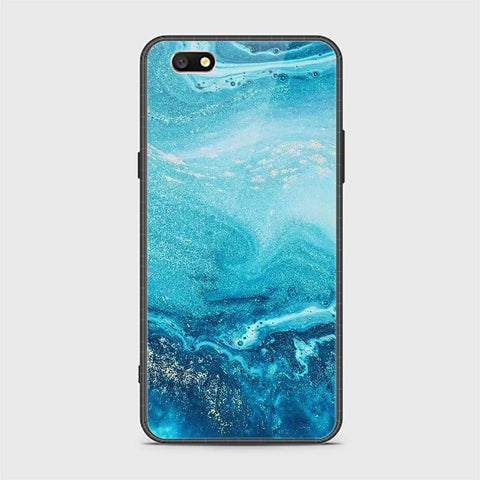 Oppo A77 Cover - Mystic Marble Series - HQ Ultra Shine Premium Infinity Glass Soft Silicon Borders Case