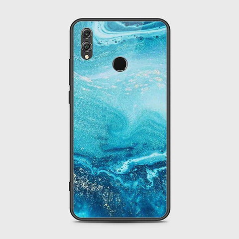 Huawei Honor 8X Cover - Mystic Marble Series - HQ Ultra Shine Premium Infinity Glass Soft Silicon Borders Case