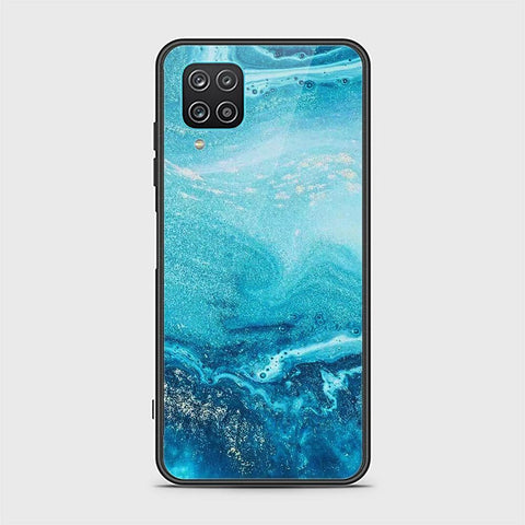 Samsung Galaxy A12 Nacho Cover - Mystic Marble Series - HQ Ultra Shine Premium Infinity Glass Soft Silicon Borders Case