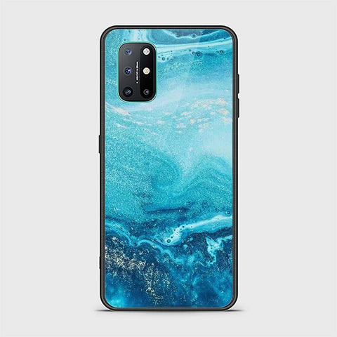 OnePlus 8T Cover - Mystic Marble Series - HQ Ultra Shine Premium Infinity Glass Soft Silicon Borders Case