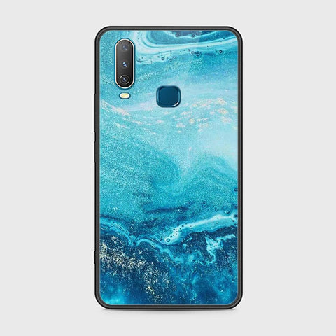 Vivo Y17 Cover - Mystic Marble Series - HQ Ultra Shine Premium Infinity Glass Soft Silicon Borders Case