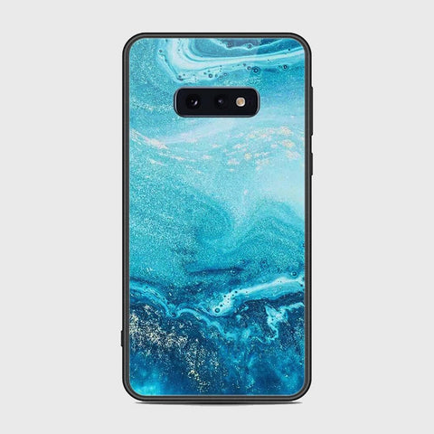 Samsung Galaxy S10e Cover - Mystic Marble Series - HQ Ultra Shine Premium Infinity Glass Soft Silicon Borders Case