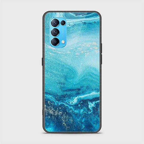 Oppo Find X3 Lite Cover - Mystic Marble Series - HQ Ultra Shine Premium Infinity Glass Soft Silicon Borders Case