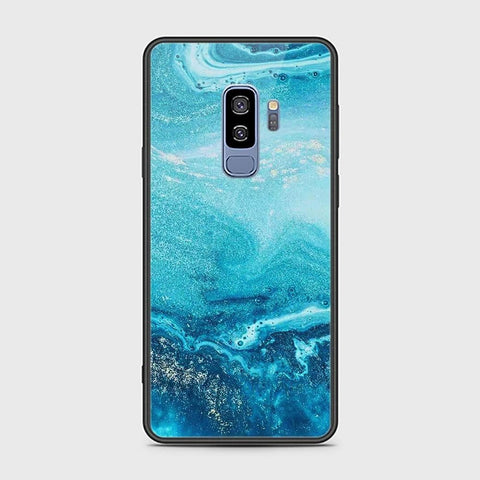 Samsung Galaxy S9 Plus Cover - Mystic Marble Series - HQ Ultra Shine Premium Infinity Glass Soft Silicon Borders Case