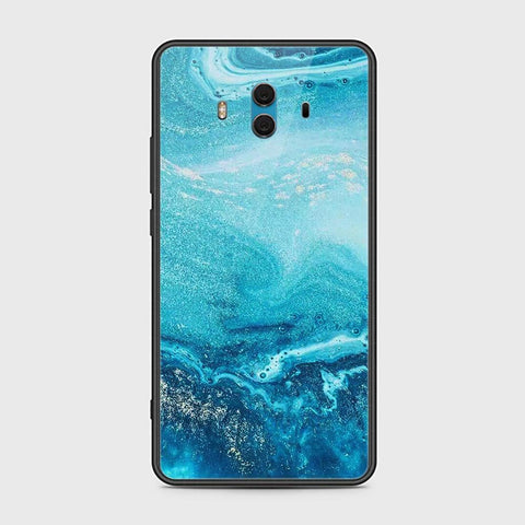 Huawei Mate 10 Cover - Mystic Marble Series - HQ Ultra Shine Premium Infinity Glass Soft Silicon Borders Case