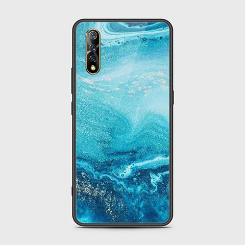 Vivo S1 Cover - Mystic Marble Series - HQ Ultra Shine Premium Infinity Glass Soft Silicon Borders Case