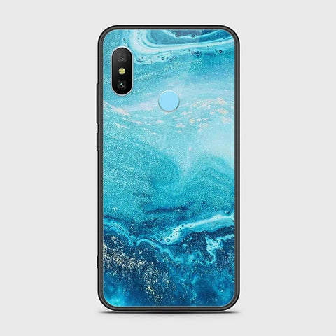 Xiaomi Mi A2 Lite Cover - Mystic Marble Series - HQ Ultra Shine Premium Infinity Glass Soft Silicon Borders Case