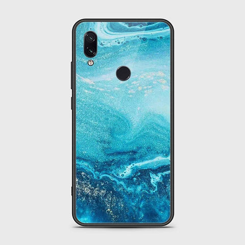 Xiaomi Redmi Note 7 Cover - Mystic Marble Series - HQ Ultra Shine Premium Infinity Glass Soft Silicon Borders Case