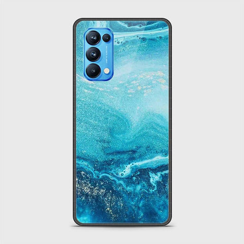 Oppo Reno 5 Pro 5G Cover - Mystic Marble Series - HQ Ultra Shine Premium Infinity Glass Soft Silicon Borders Case