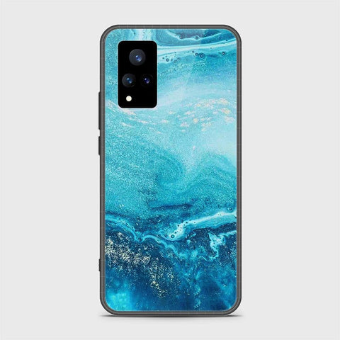 Vivo V21 Cover - Mystic Marble Series - HQ Ultra Shine Premium Infinity Glass Soft Silicon Borders Case