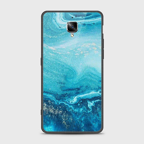 OnePlus 3 Cover- Mystic Marble Series - HQ Ultra Shine Premium Infinity Glass Soft Silicon Borders Case