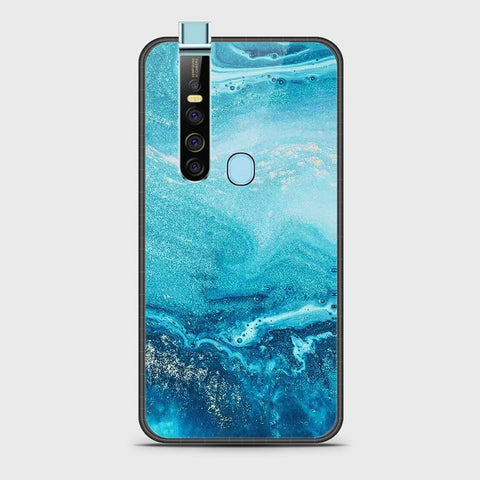 Tecno Camon 15 Pro Cover- Mystic Marble Series - HQ Ultra Shine Premium Infinity Glass Soft Silicon Borders Case