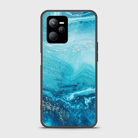 Realme V25 Cover- Mystic Marble Series - HQ Ultra Shine Premium Infinity Glass Soft Silicon Borders Case