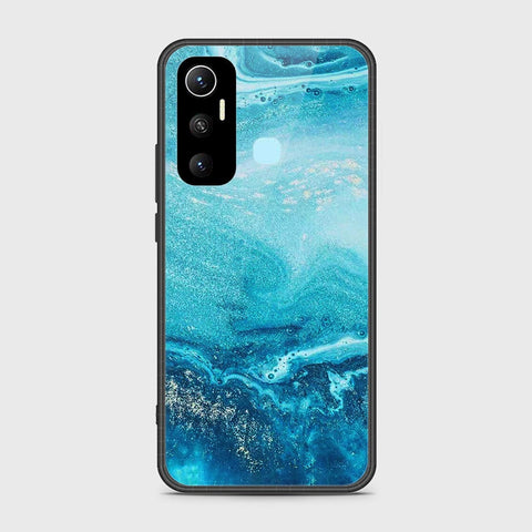 Infinix Hot 11 Cover- Mystic Marble Series - HQ Ultra Shine Premium Infinity Glass Soft Silicon Borders Case