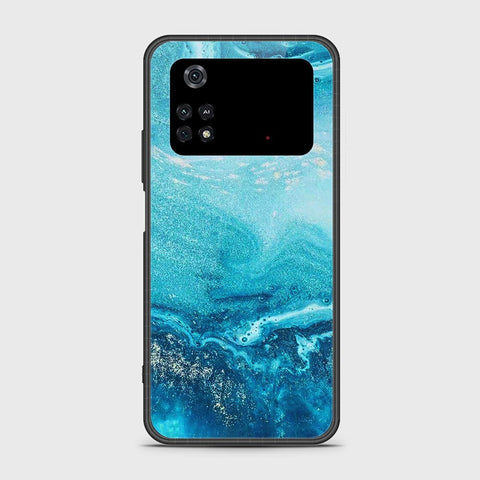 Xiaomi Poco M4 Pro 4G Cover- Mystic Marble Series - HQ Ultra Shine Premium Infinity Glass Soft Silicon Borders Case