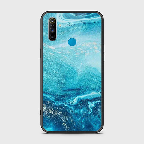 Realme C3 Cover - Mystic Marble Series - HQ Ultra Shine Premium Infinity Glass Soft Silicon Borders Case