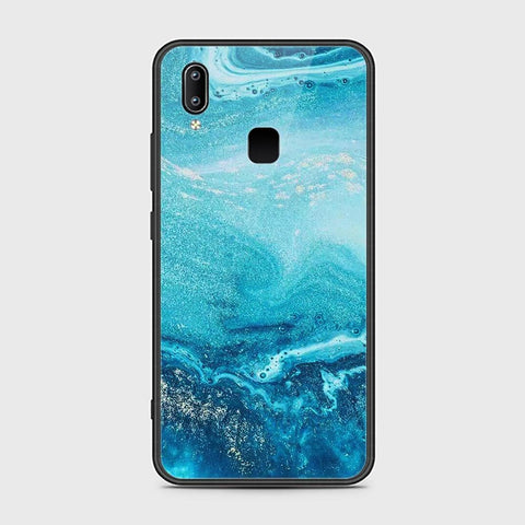 Vivo Y85 Cover - Mystic Marble Series - HQ Ultra Shine Premium Infinity Glass Soft Silicon Borders Case