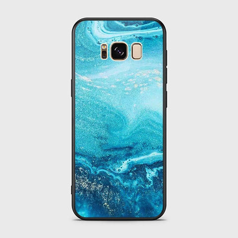 Samsung Galaxy S8 Plus Cover - Mystic Marble Series - HQ Ultra Shine Premium Infinity Glass Soft Silicon Borders Case