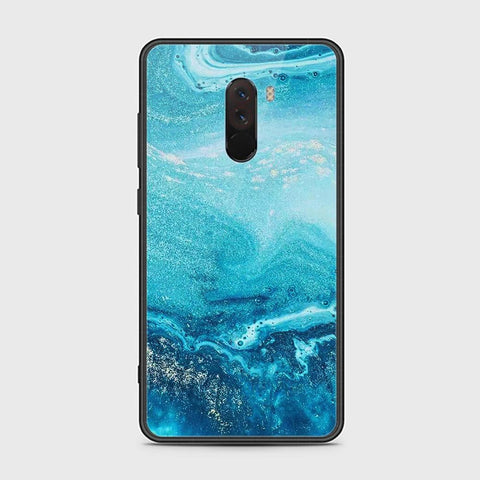 Xiaomi Pocophone F1 Cover - Mystic Marble Series - HQ Ultra Shine Premium Infinity Glass Soft Silicon Borders Case