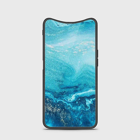 Oppo Find X Cover - Mystic Marble Series - HQ Ultra Shine Premium Infinity Glass Soft Silicon Borders Case