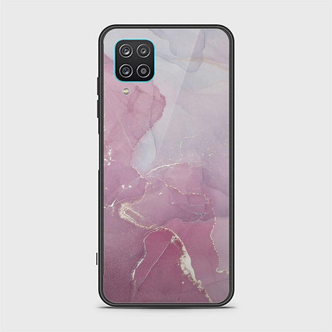 Samsung Galaxy A12 Cover - Mystic Marble Series - HQ Ultra Shine Premium Infinity Glass Soft Silicon Borders Case