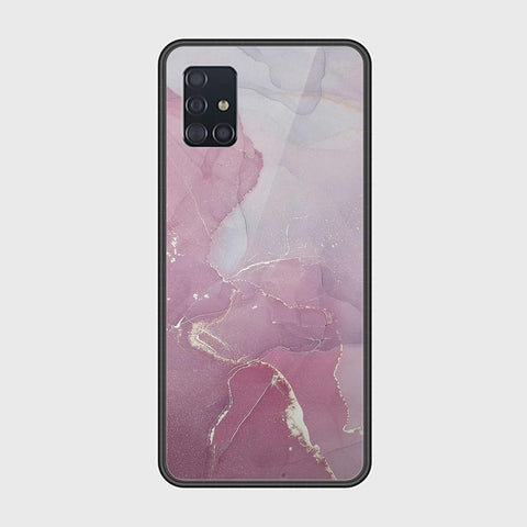 Samsung Galaxy A51 Cover - Mystic Marble Series - HQ Ultra Shine Premium Infinity Glass Soft Silicon Borders Case