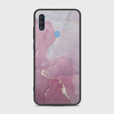 Samsung Galaxy M11 Cover - Mystic Marble Series - HQ Ultra Shine Premium Infinity Glass Soft Silicon Borders Case