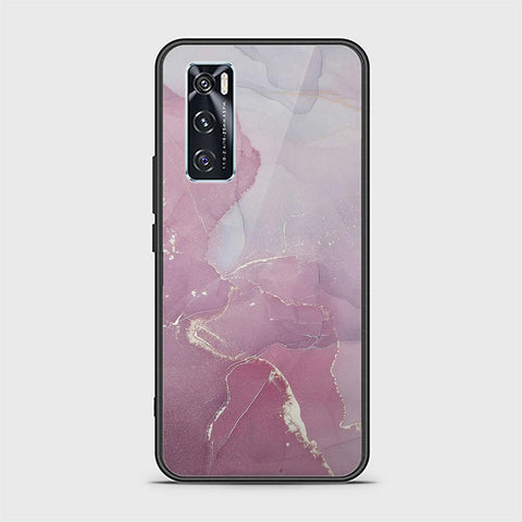 Vivo V20 SE Cover - Mystic Marble Series - HQ Ultra Shine Premium Infinity Glass Soft Silicon Borders Case