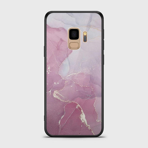 Samsung Galaxy S9 Cover - Mystic Marble Series - HQ Ultra Shine Premium Infinity Glass Soft Silicon Borders Case