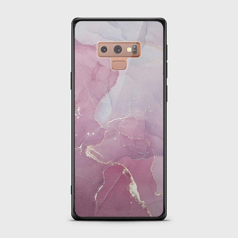 Samsung Galaxy Note 9 Cover - Mystic Marble Series - HQ Ultra Shine Premium Infinity Glass Soft Silicon Borders Case