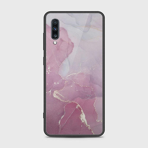 Samsung Galaxy A70s Cover - Mystic Marble Series - HQ Ultra Shine Premium Infinity Glass Soft Silicon Borders Case