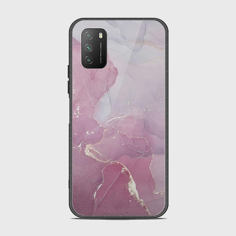 Xiaomi Poco M3 Cover - Mystic Marble Series - HQ Ultra Shine Premium Infinity Glass Soft Silicon Borders Case