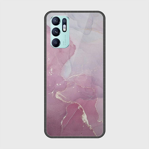 Oppo Reno 6 Cover - Mystic Marble Series - HQ Ultra Shine Premium Infinity Glass Soft Silicon Borders Case