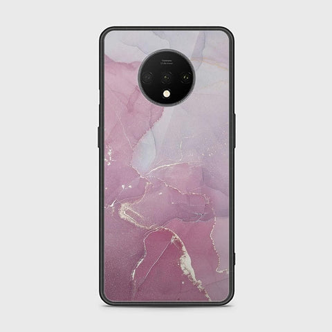 OnePlus 7T Cover - Mystic Marble Series - HQ Ultra Shine Premium Infinity Glass Soft Silicon Borders Case