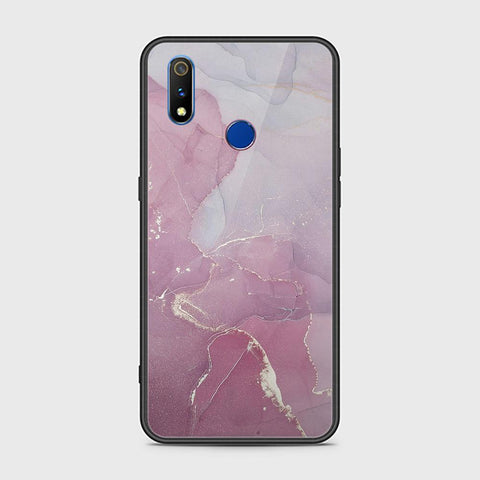 Realme 3i Cover - Mystic Marble Series - HQ Ultra Shine Premium Infinity Glass Soft Silicon Borders Case