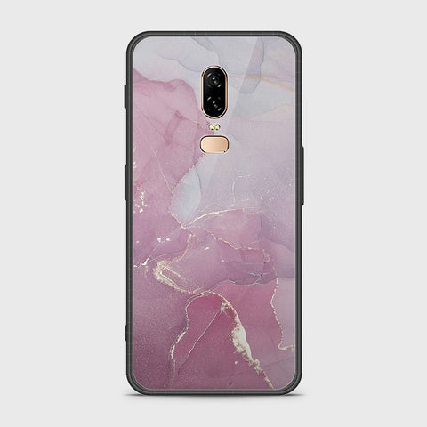 OnePlus 6 Cover- Mystic Marble Series - HQ Ultra Shine Premium Infinity Glass Soft Silicon Borders Case