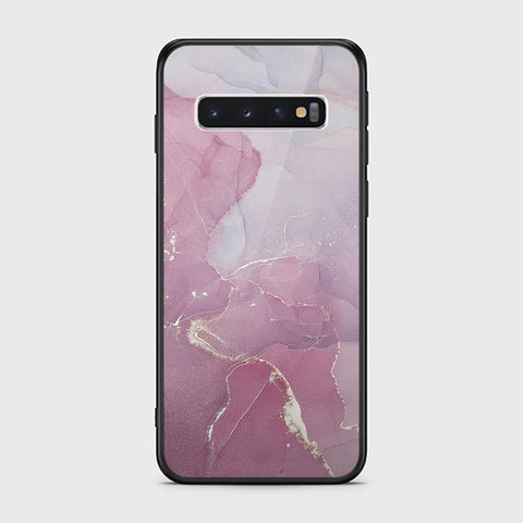 Samsung Galaxy S10 Cover - Mystic Marble Series - HQ Ultra Shine Premium Infinity Glass Soft Silicon Borders Case