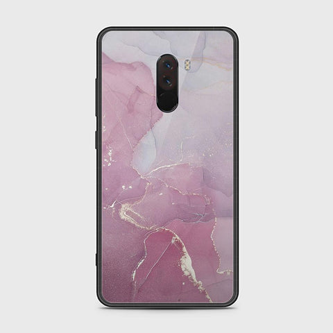 Xiaomi Pocophone F1 Cover - Mystic Marble Series - HQ Ultra Shine Premium Infinity Glass Soft Silicon Borders Case