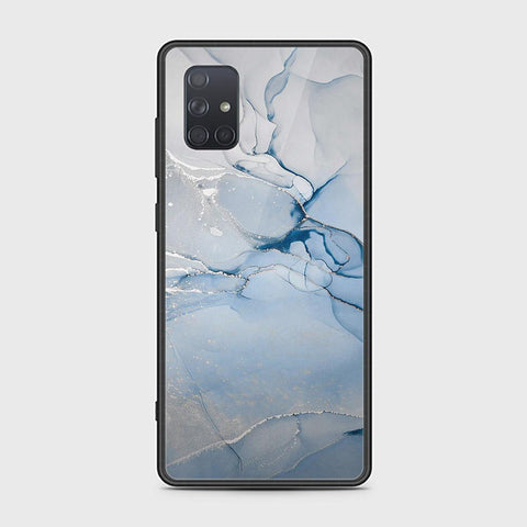 Samsung Galaxy A71 Cover - Mystic Marble Series - HQ Ultra Shine Premium Infinity Glass Soft Silicon Borders Case