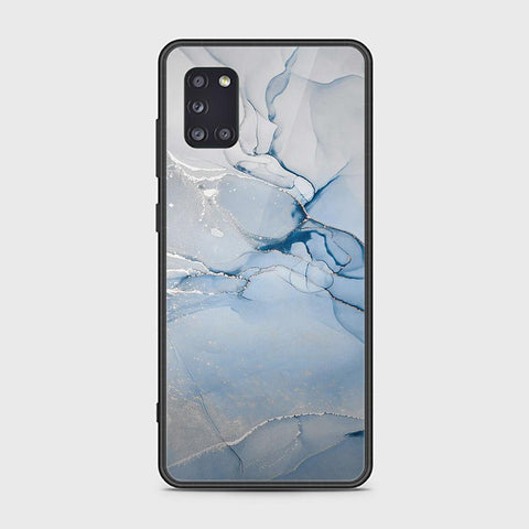 Samsung Galaxy A31 Cover - Mystic Marble Series - HQ Ultra Shine Premium Infinity Glass Soft Silicon Borders Case