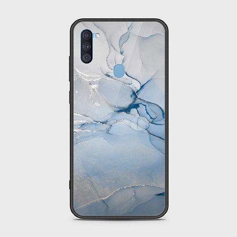 Samsung Galaxy M11 Cover - Mystic Marble Series - HQ Ultra Shine Premium Infinity Glass Soft Silicon Borders Case