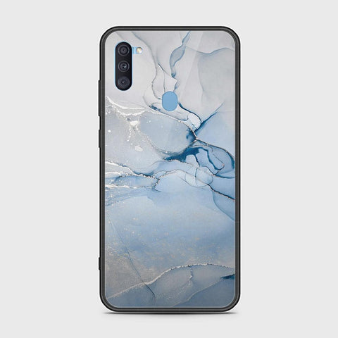 Samsung Galaxy A11 Cover - Mystic Marble Series - HQ Ultra Shine Premium Infinity Glass Soft Silicon Borders Case