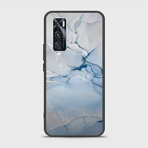 Vivo V20 SE Cover - Mystic Marble Series - HQ Ultra Shine Premium Infinity Glass Soft Silicon Borders Case