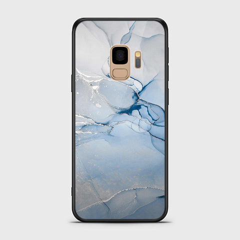 Samsung Galaxy S9 Cover - Mystic Marble Series - HQ Ultra Shine Premium Infinity Glass Soft Silicon Borders Case