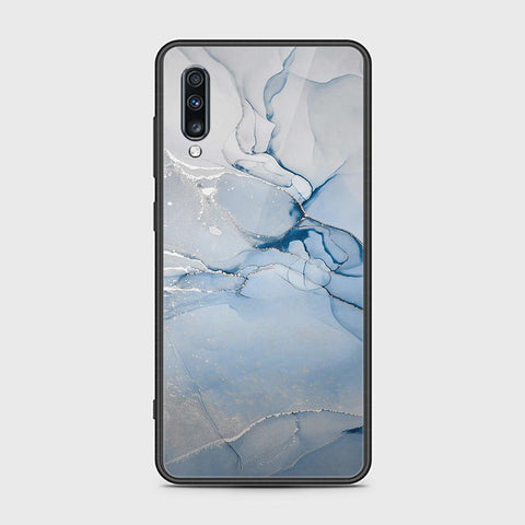 Samsung Galaxy A70s Cover - Mystic Marble Series - HQ Ultra Shine Premium Infinity Glass Soft Silicon Borders Case