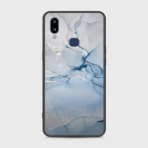 Samsung Galaxy A10s Cover - Mystic Marble Series - HQ Ultra Shine Premium Infinity Glass Soft Silicon Borders Case