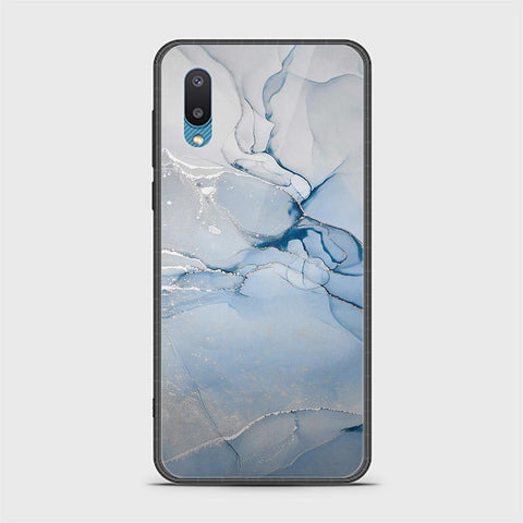 Samsung Galaxy A02 Cover - Mystic Marble Series - HQ Ultra Shine Premium Infinity Glass Soft Silicon Borders Case