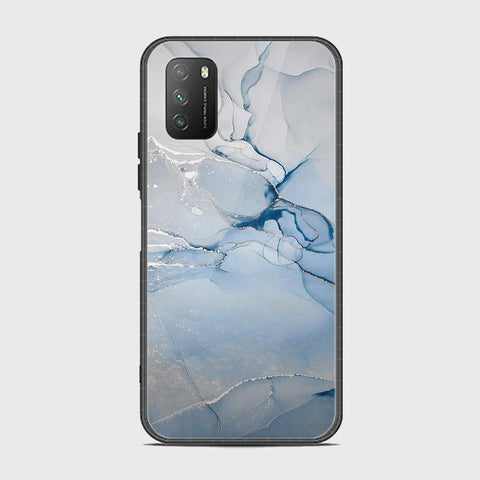 Xiaomi Poco M3 Cover - Mystic Marble Series - HQ Ultra Shine Premium Infinity Glass Soft Silicon Borders Case