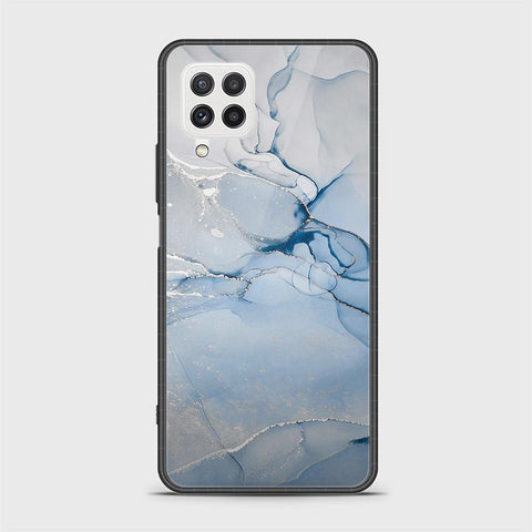 Samsung Galaxy A22 Cover- Mystic Marble Series - HQ Ultra Shine Premium Infinity Glass Soft Silicon Borders Case