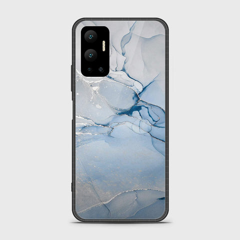 Infinix Hot 12 Cover- Mystic Marble Series - HQ Ultra Shine Premium Infinity Glass Soft Silicon Borders Case